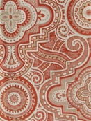 Hollywood Beach Coral Barrow Fabric 