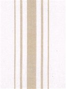 Harbor Stripe Tan on White Preshrunk Cotton