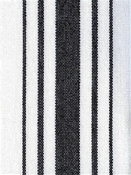 Harbor Stripe Black on White Preshrunk Cotton