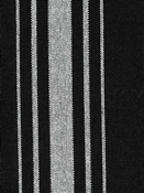 Harbor Stripe White on Black Preshrunk Cotton