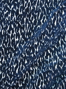 Hutton Navy Chenille Jacquard