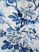 Jayden 593 Indigo Floral Fabric