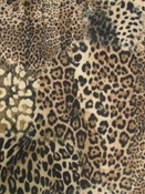 Kingdom Leopard Black/ Tan Europatex Fabric 