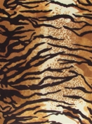 Kingdom Tiger Black/ Caramel/White Europatex Fabric 