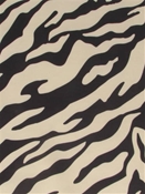 Kingdom Zebra Black/Tan Europatex Fabric 