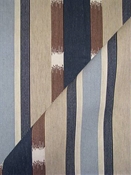 Kanta Stripe RR Slate Ikat Fabric