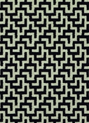 Kenya 916 Ebony Ivory Geometric Fabric