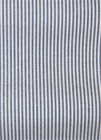 Blue and Red Stripe Ticking Fabric