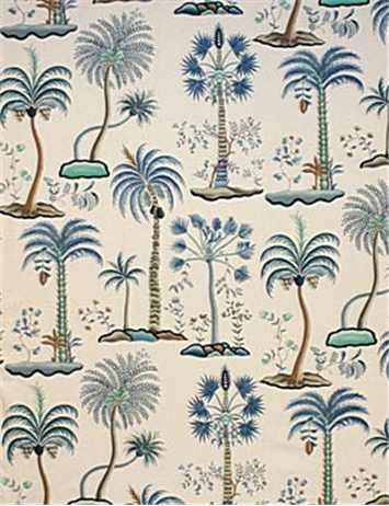 Clarence House Las Palmas 33976 Blues Fabric By Brand Clarence House Las Palmas 33976 Blues