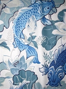 Lotus Pond Nile Blue Koi Fish