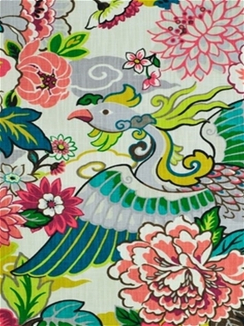 Kaufmann Lushan Garden Printed Cotton Drapery Fabric in Whimsical $22.95  per yard