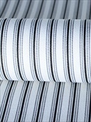 Cottage Stripe Onyx Magnolia Home Fashions Fabric