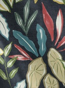 Leaves Charcoal Magnolia Home Fashions Fabric
