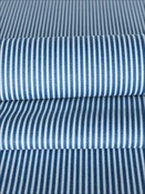Oxford Stripe Navy Magnolia Home Fashions Fabric