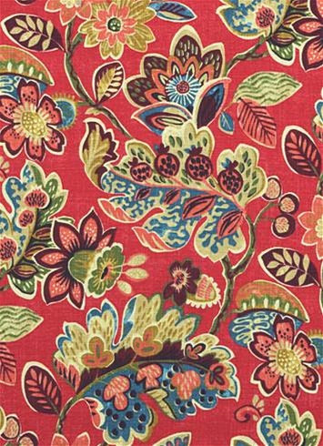 Magritte 33 Firecracker Floral Fabric Fabric By Style Fabric By Pattern