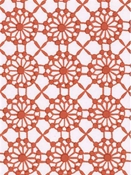 Mahal Print Coral White Cotton