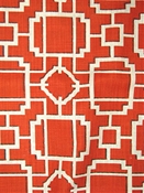 Makura 318 Persimmon Chinoiserie Lattice