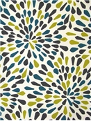 Many Petals Turquoise Crypton Fabric