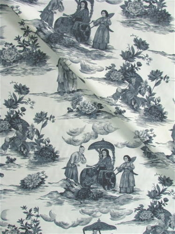 Toile Printed Silk Shantung - Navy/White  FABRICS & FABRICS – Fabrics &  Fabrics