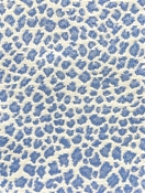 Mozam Stonewash Denim Leopard Fabric