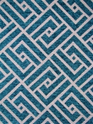 Mozambique 504 Azure Chenille Geometric