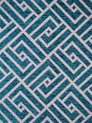 Mozambique 504 Azure Chenille Geometric