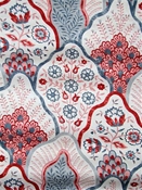 Natalia Cranberry Floral Medallion