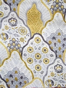 Natalia Lemon Floral Medallion