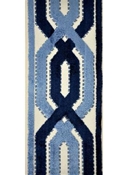 Navy Velvet Lattice Trim Tape