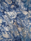 Oaklands Midnight Blue Floral Fabric