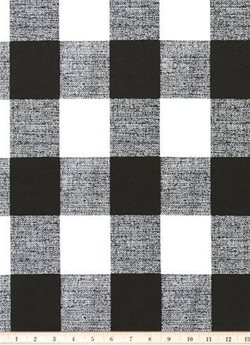 Black and White Lattice Geometric | Outdoor Fabric | 54” Wide | By the Yard