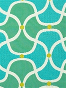 Scallop Turquoise Bella Dura Fabric