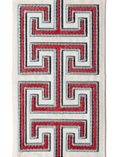 Seville Coral Embroidered Tape