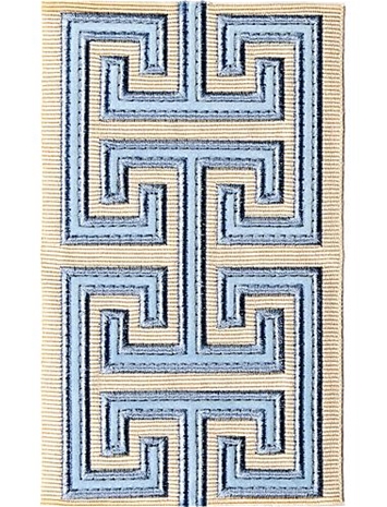 Crest Linen Embroidered Tape