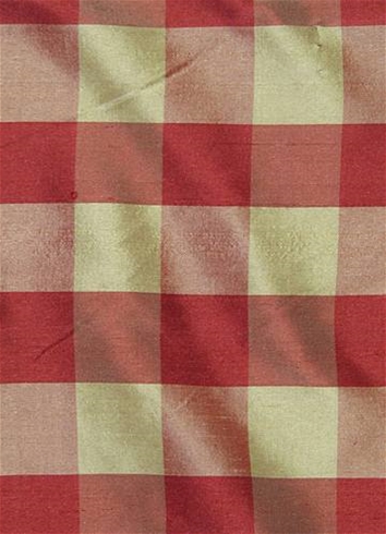 red gingham curtain fabric