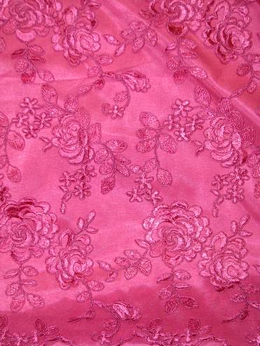 Milano Lace Fuschia | Drapery Fabric