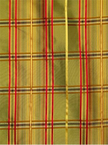 Taffeta Plaid 204 Grass Drapery Fabric