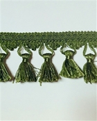 Moss Green Tassel Fringe