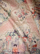 Teahouse Toile Blush Chinoiserie Fabric