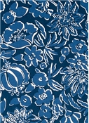 Thea Damask Indigo