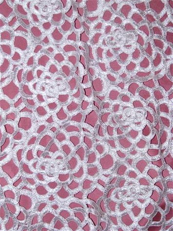 Off White Lace Fabric, Guipure Lace Fabric, Venise Lace Fabric