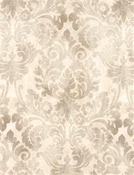 Waverly Essence Sterling Damask Print