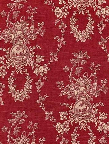 Country House Red Fabric By Brand - Home Decor Fabric Brands