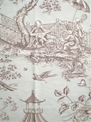 Williamsburg Toile Spa Chinoiserie P Kaufmann Fabric
