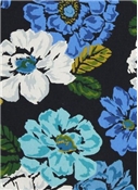 Brushed Floral Ultramarine