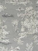 Pastorale 80 Grey / Black Covington Fabric 