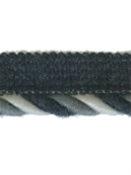 Sunbrella 3/8 Inch Cord Edge Grey Stripe