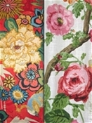 Red Floral Fabric