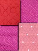Red & Pink Matelasse Fabric