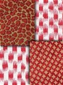 Red Coordinate Small Scale Fabric